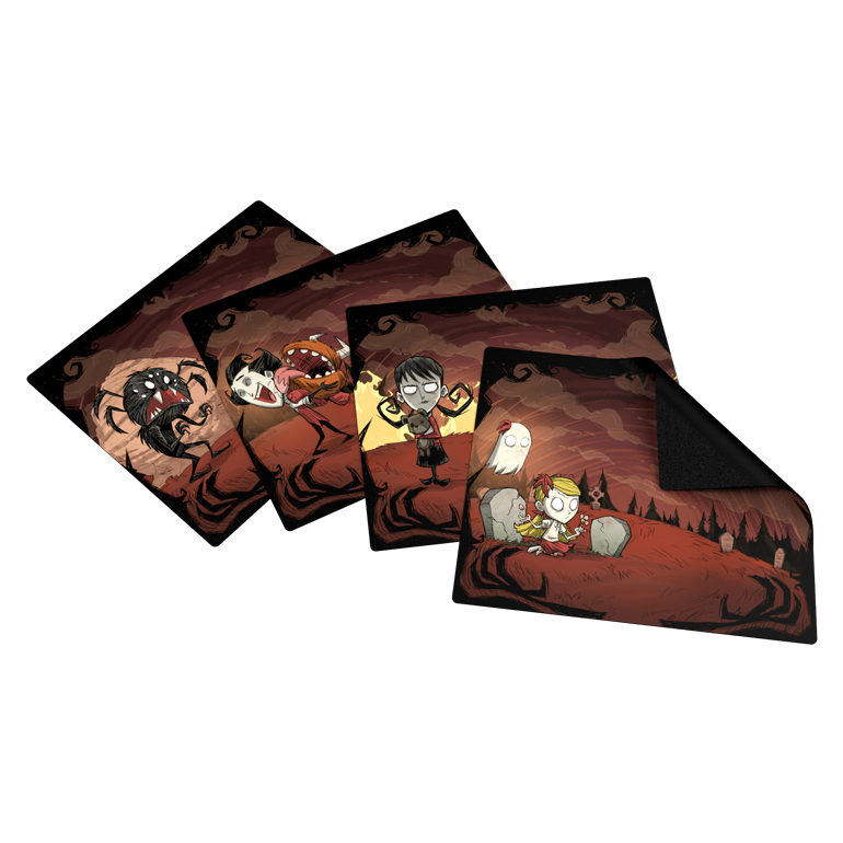 Don't Starve: The Board Game—Player Mat Set (4 pcs.)