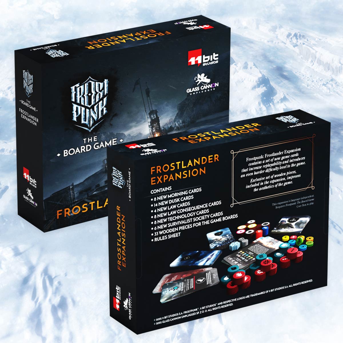 thumbnail interactive-video image 1 of Frostpunk Board Game: Frostlander Expansion - New Cards & Difficulty 1 of 11